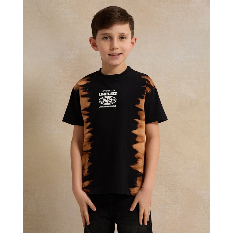 Boys Black Tie & Dye T-Shirt|2-3 Years|3-4 Years|4-5 Years|5-6 Years|6-7 Years|7-8 Years