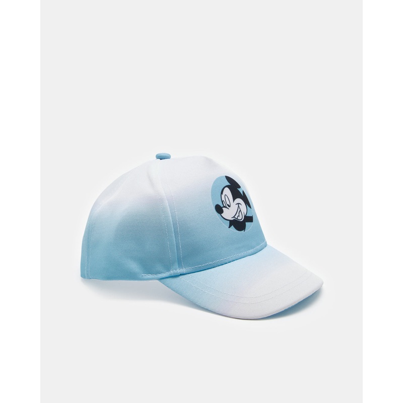 Boys Blue Mickey Mouse Print Cap