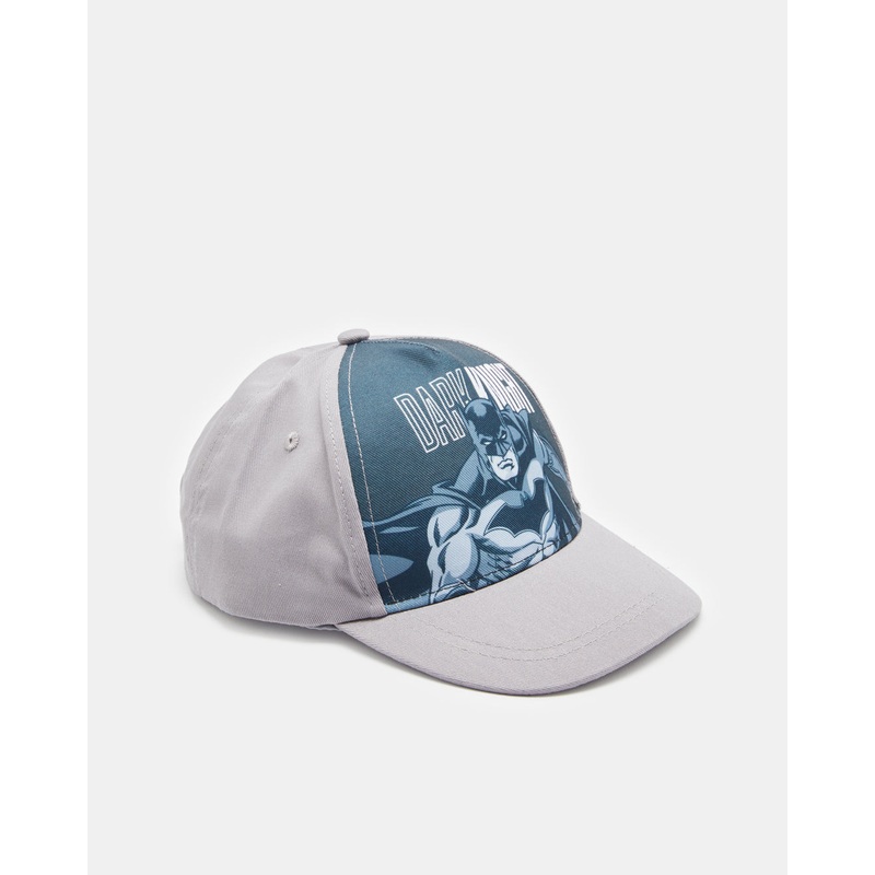 Boys Grey Batman Print Cap