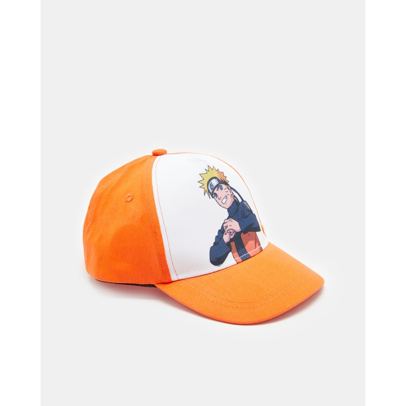 Boys Orange Printed Cap