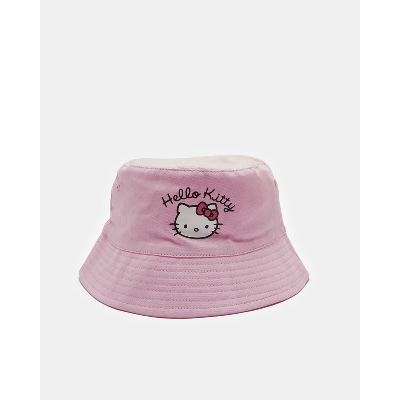 Girls Pink Hello Kitty Bucket Cap