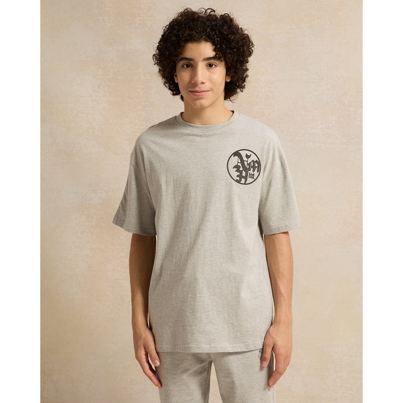 Senior Boys Grey Oversize T-Shirt