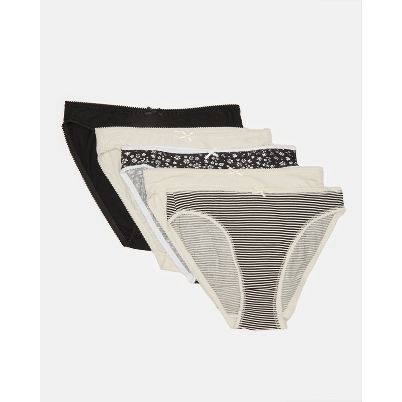 Women Assorted High leg Brief Set (Pack of 5)
