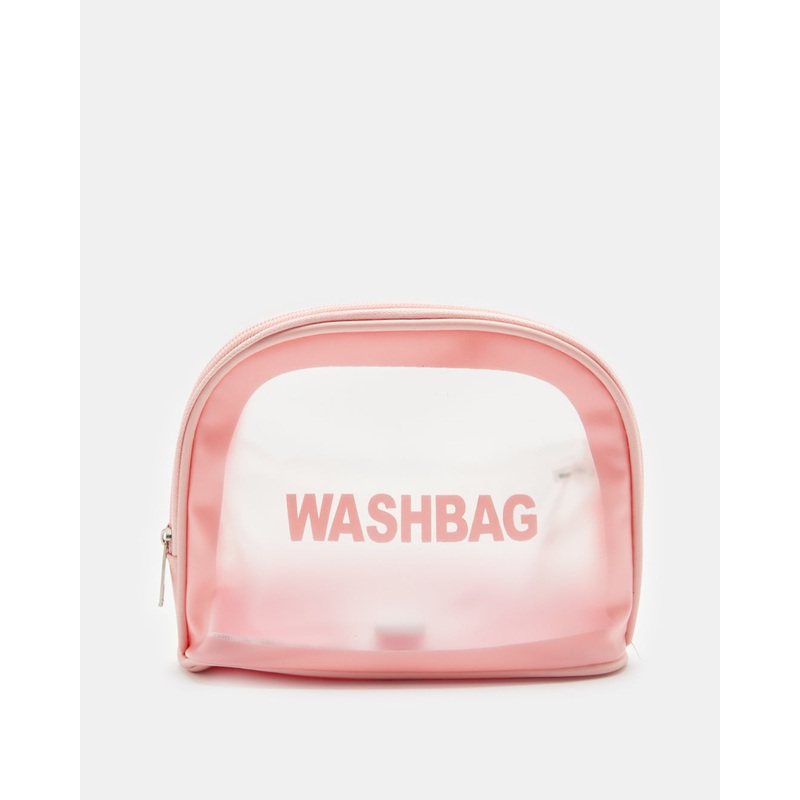 Women Pink Printed Washbag Pouch