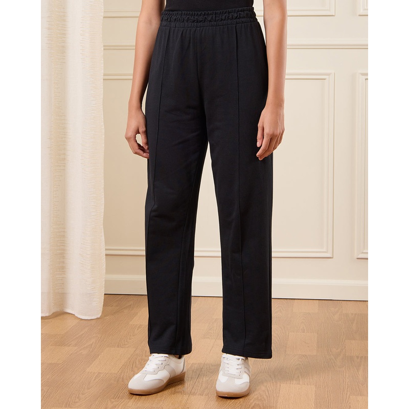 Women Black Terry Trouser|Small|Medium|Large|X-Large