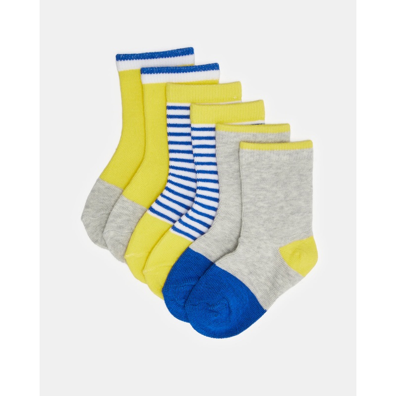 Infant Boys Assorted Ankle Socks (3 Pairs)