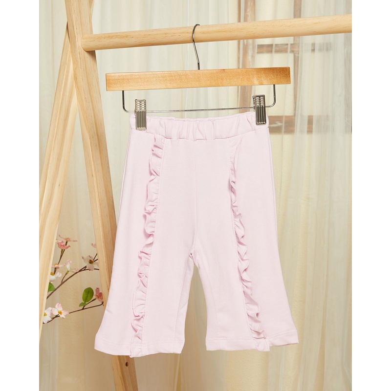 Infant Girls Pink Embellished Jogger With Frill