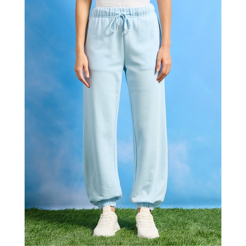 Women Blue Cuff Hem Joggers|UK8|UK10|UK12|UK14|UK16|UK18