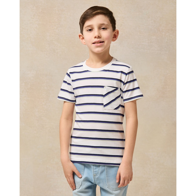 Boys Striped Short Sleeve T-Shirt