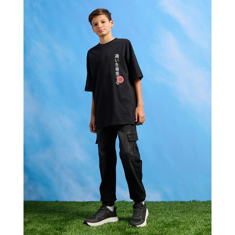 Senior Boys Black Find Your Path Anime T-Shirt