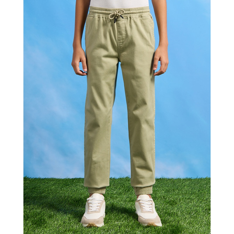 Senior Boys Mint Pull On Table Joggers