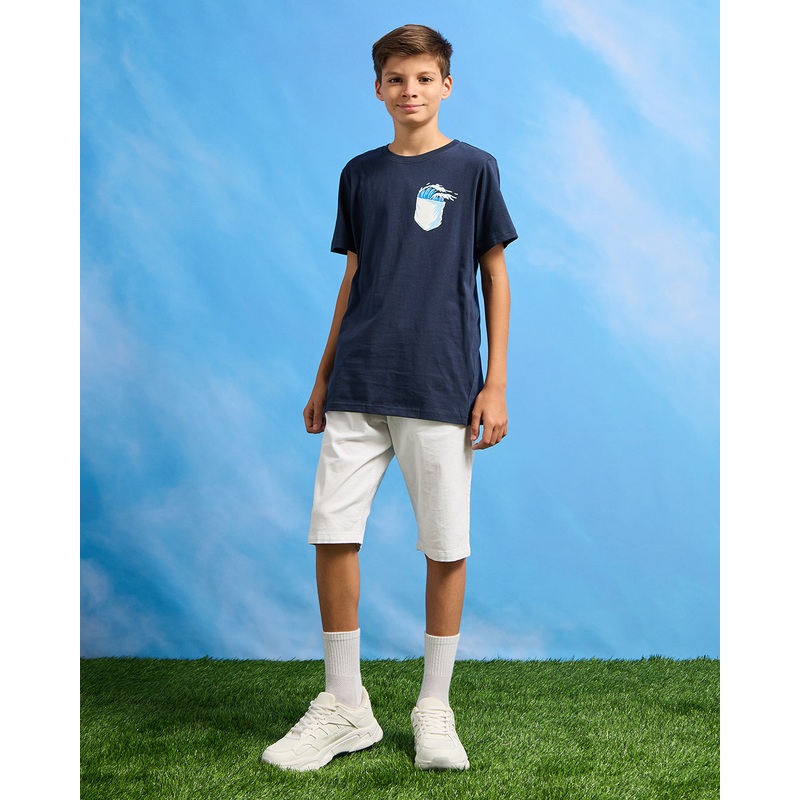 Senior Boys Navy Short Sleeved T-Shirt