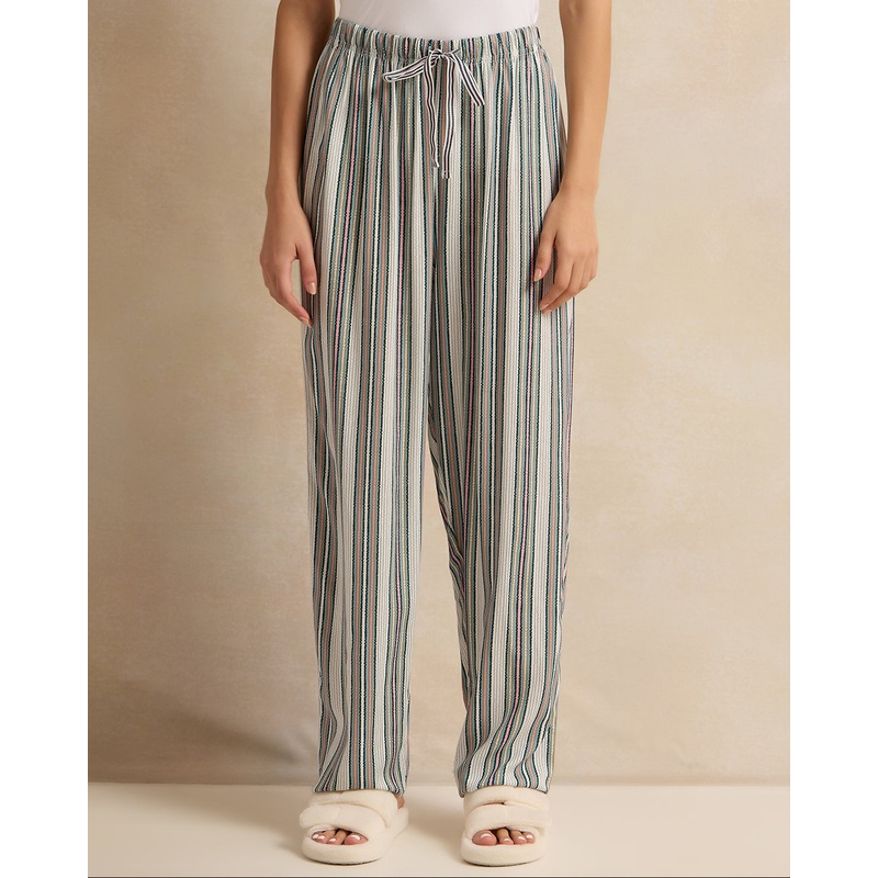 Women Multicolour Striped Payjama Bottoms