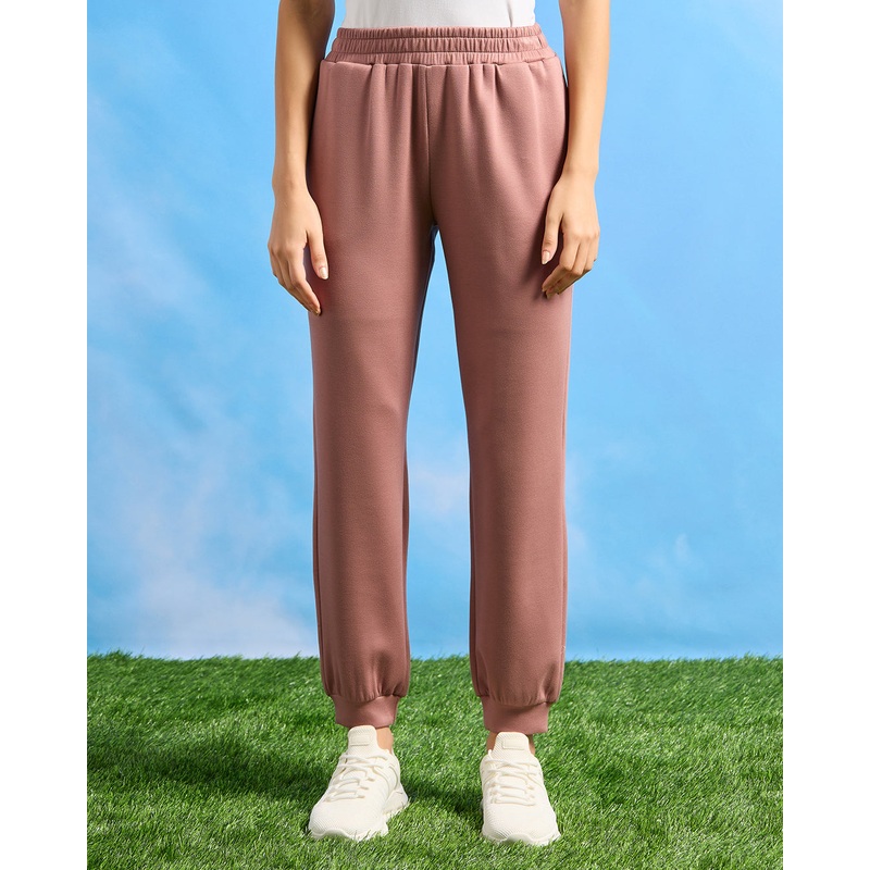 Women Rust Printed Jogger Pants