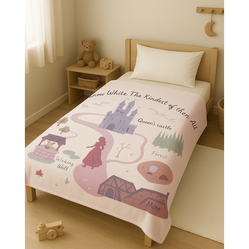 Disney Snow White Flannel Blanket (Single Size)