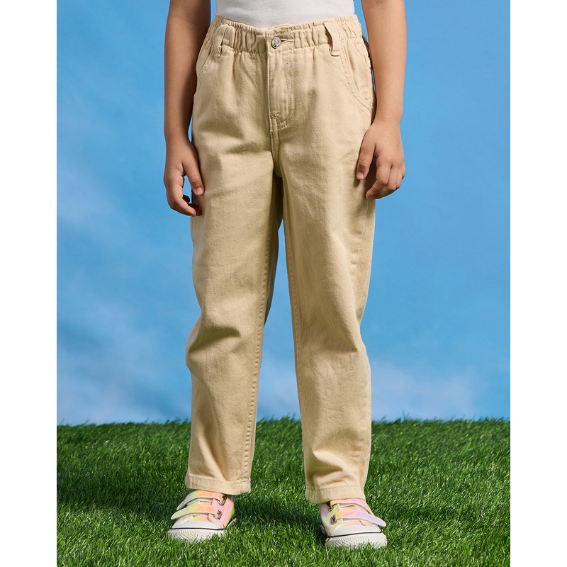 Girls Yellow Paper bag Pants|2-3 Years|3-4 Years|4-5 Years|5-6 Years|6-7 Years|7-8 Years