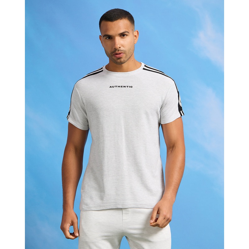 Men Grey Pique Active T-Shirt|Small|Medium|Large|X-Large|XX-Large