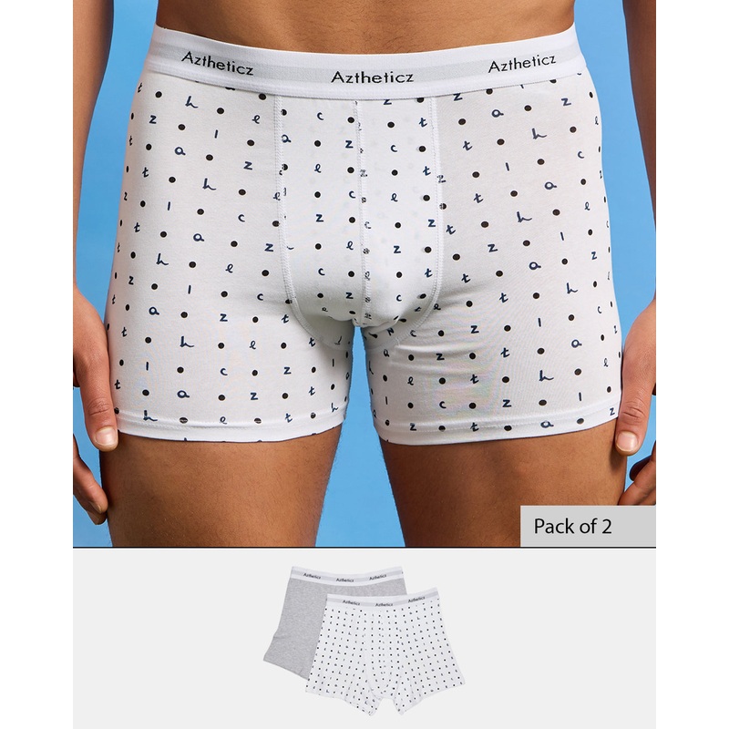 Men White And Grey Hipster Set (Pack Of 2)