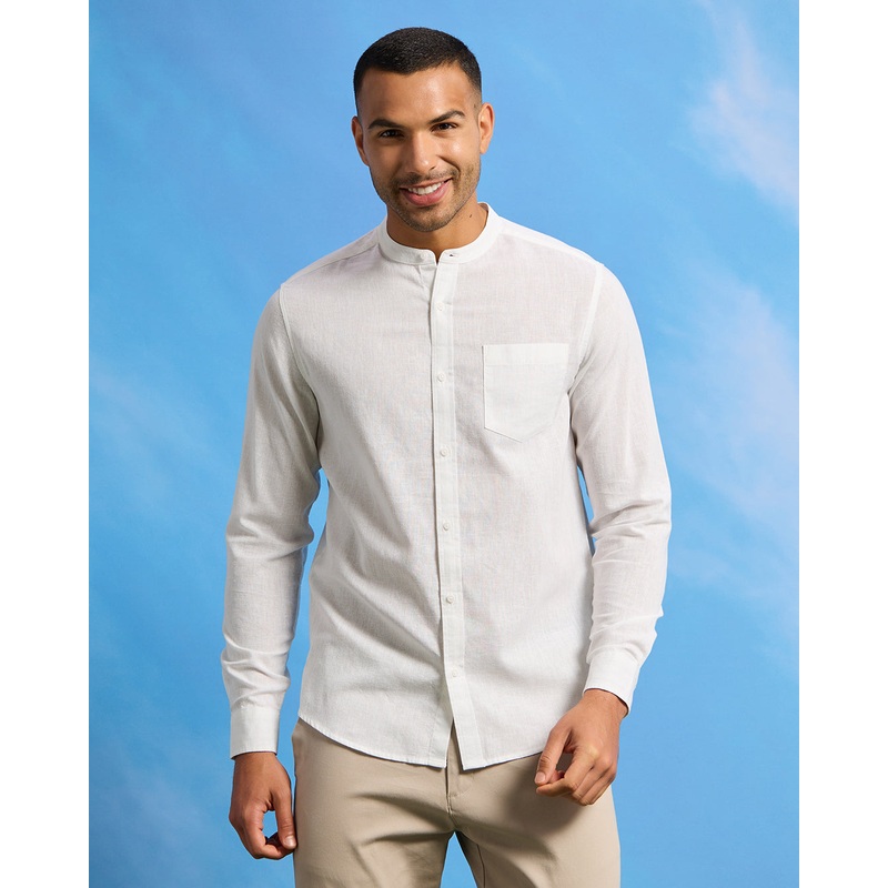 Men White Linen Shirt|Small|Medium|Large|X-Large|XX-Large