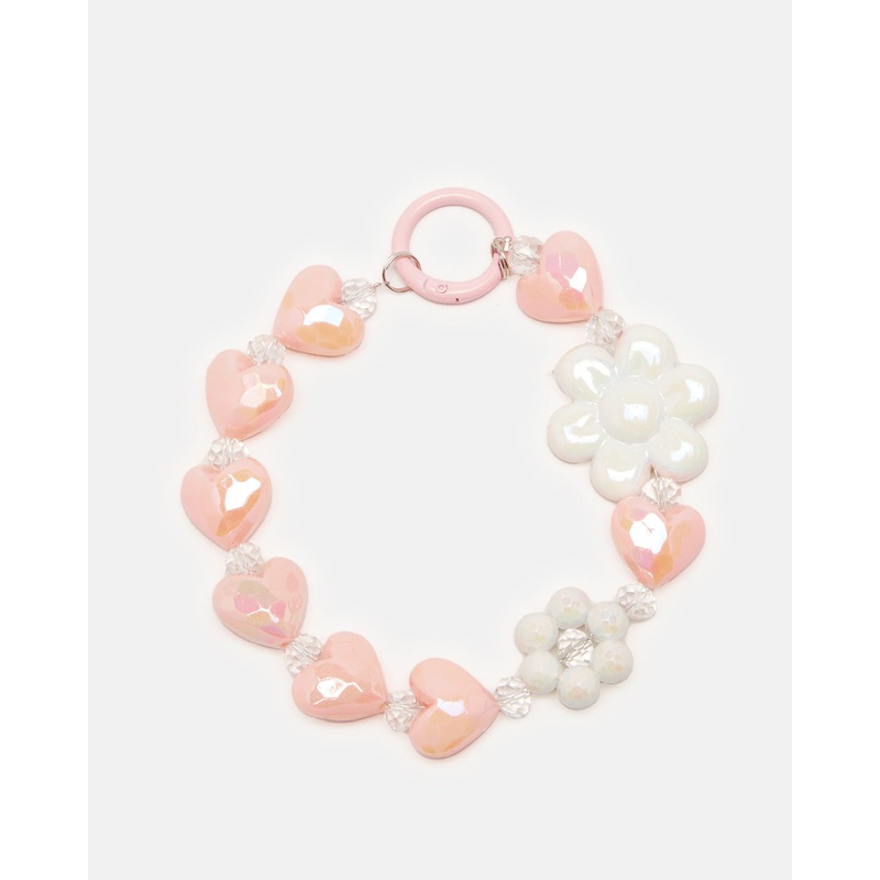 Pink Heart Key Ring