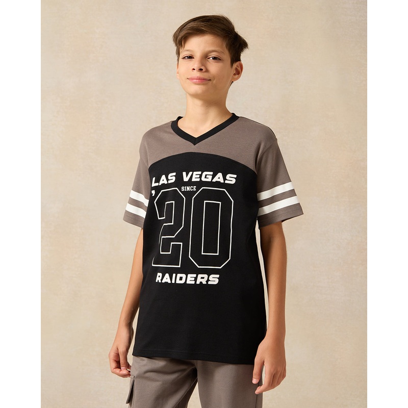 Senior Boys Black Over Size Las Vegas T-Shirt