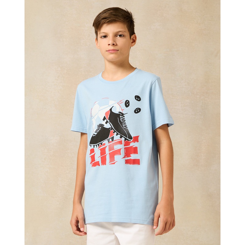 Senior Boys Blue Football Is Life T-Shirt