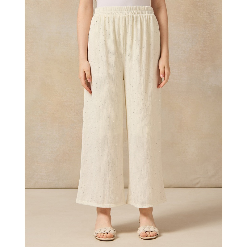 Senior Girls Cream Culottes With Studs
