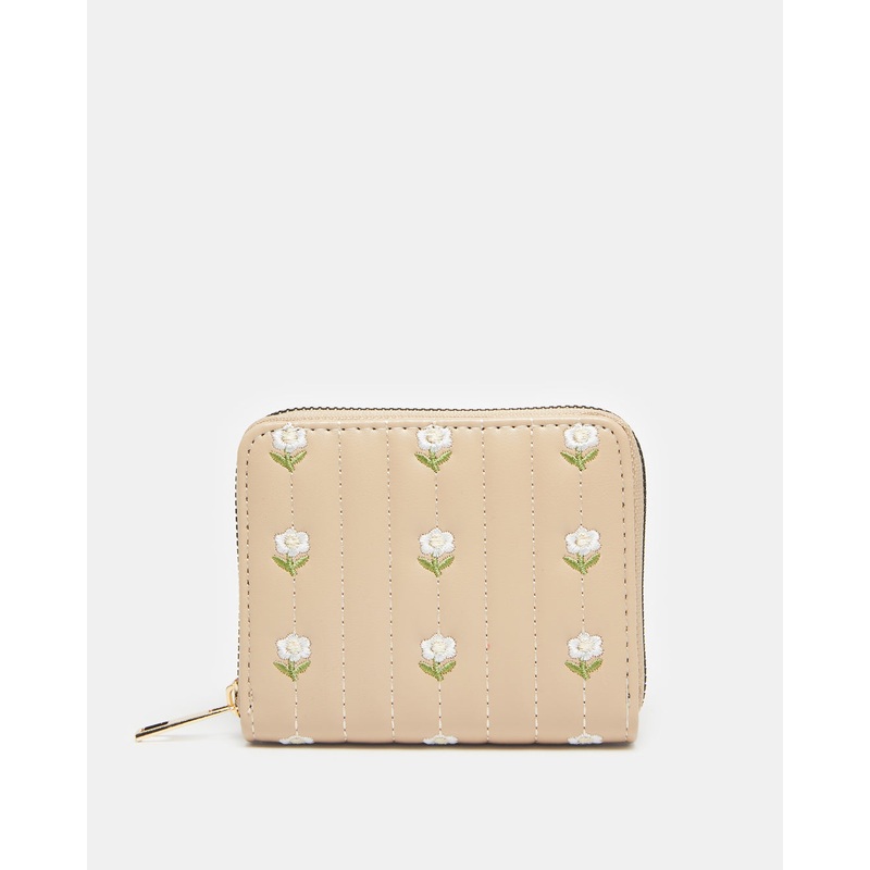 Women Beige Embellished Purse