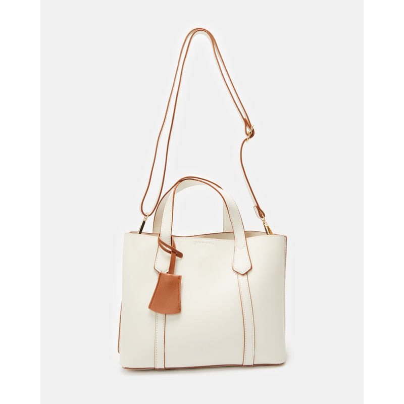 Women Beige Plain Tote Bag