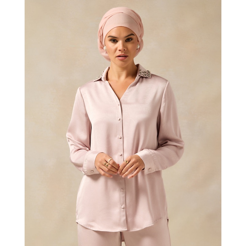Women Pink Embellished Shirt|UK8|UK10|UK12|UK14|UK16|UK18