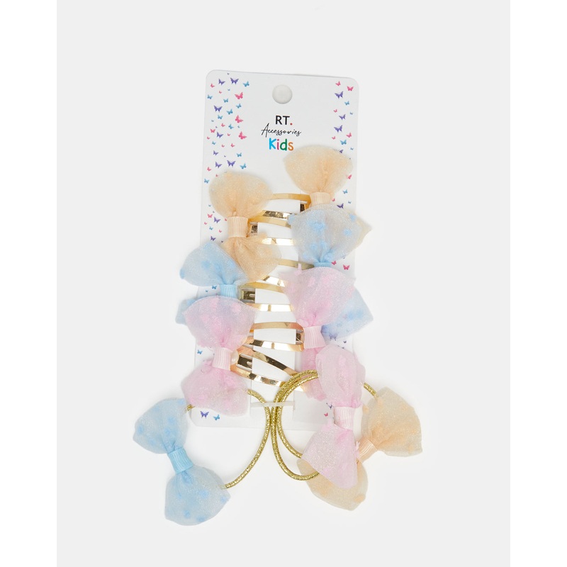 Girls Assorted Hair Accessories Set (9 Piece)