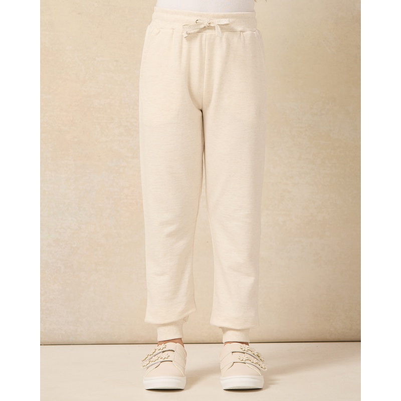 Girls Ecru Active Track Pants|2-3 Years|3-4 Years|4-5 Years|5-6 Years|6-7 Years|7-8 Years