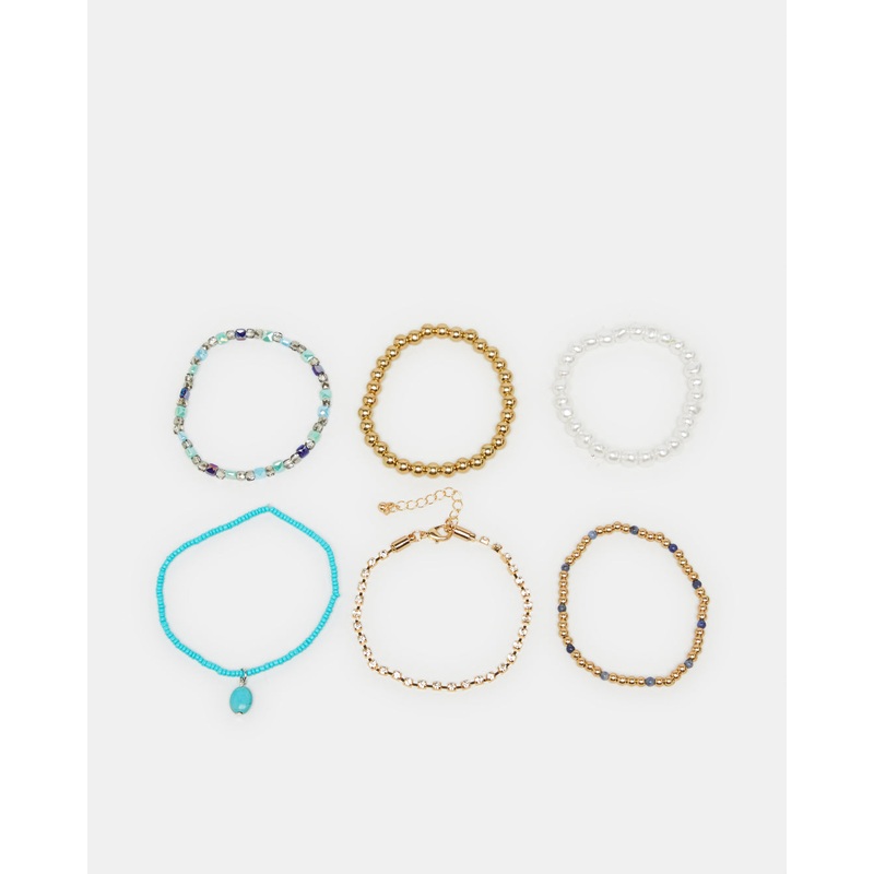 Women Assorted Embellished Bracelets Set Of (6 Piece)