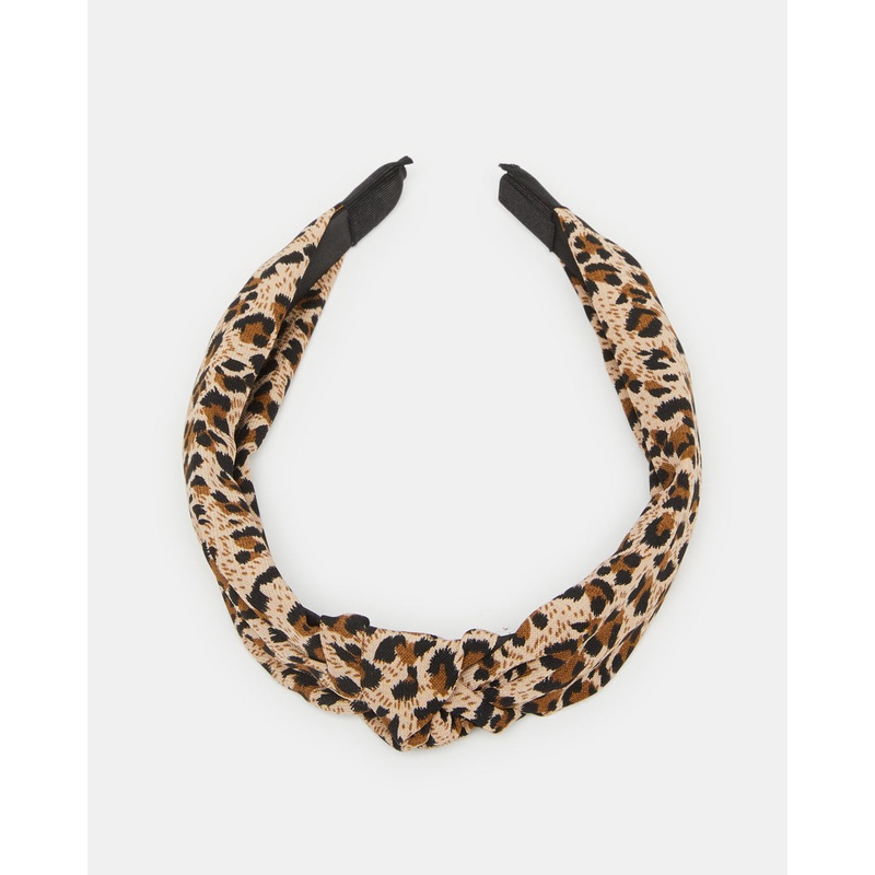 Women Brown Printed Headband