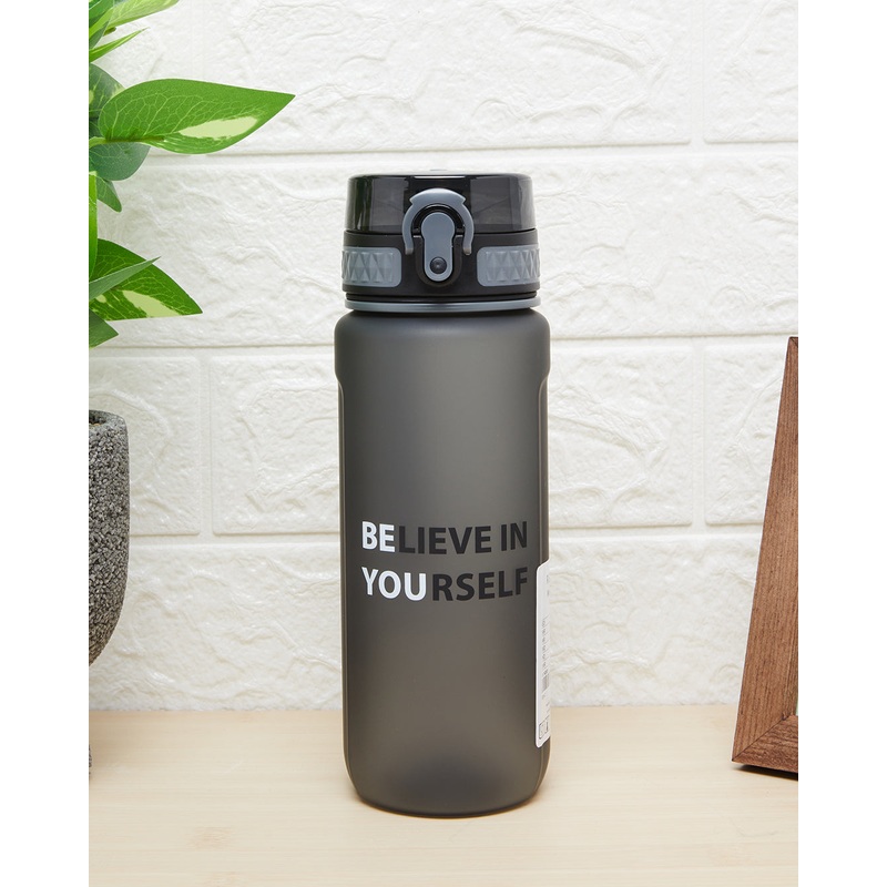 Black Printed Water Bottle (700ml)