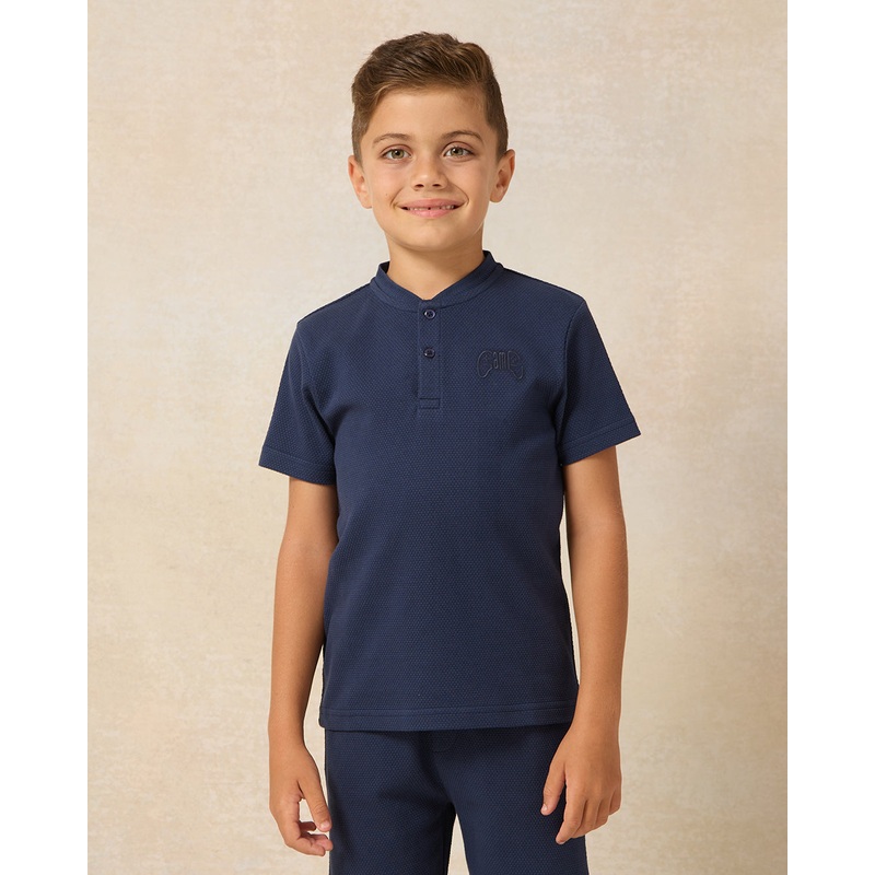 Boys Navy Plain T-shirt|2-3 Years|3-4 Years|4-5 Years|5-6 Years|6-7 Years|7-8 Years