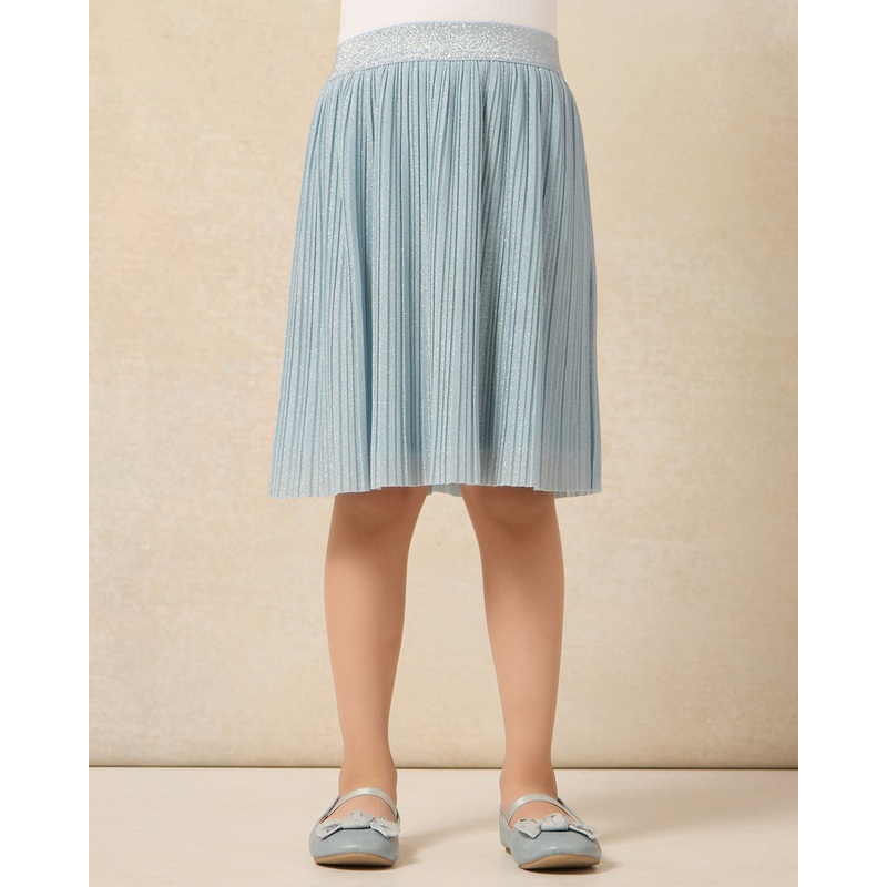 Girls Blue Plisse Skirt|2-3 Years|3-4 Years|4-5 Years|5-6 Years|6-7 Years|7-8 Years