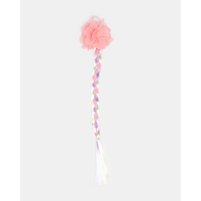 Girls Multicolour Elastic Band With Synthetic Hair