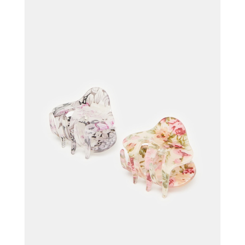 Women Assorted Embellished Hair Clip Set (2 Piece)