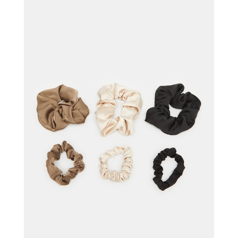 Women Assorted Embellished Scrunchy Set (6 Piece)