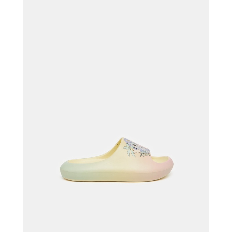 Girls Multicolour Angle And Stitch Slide