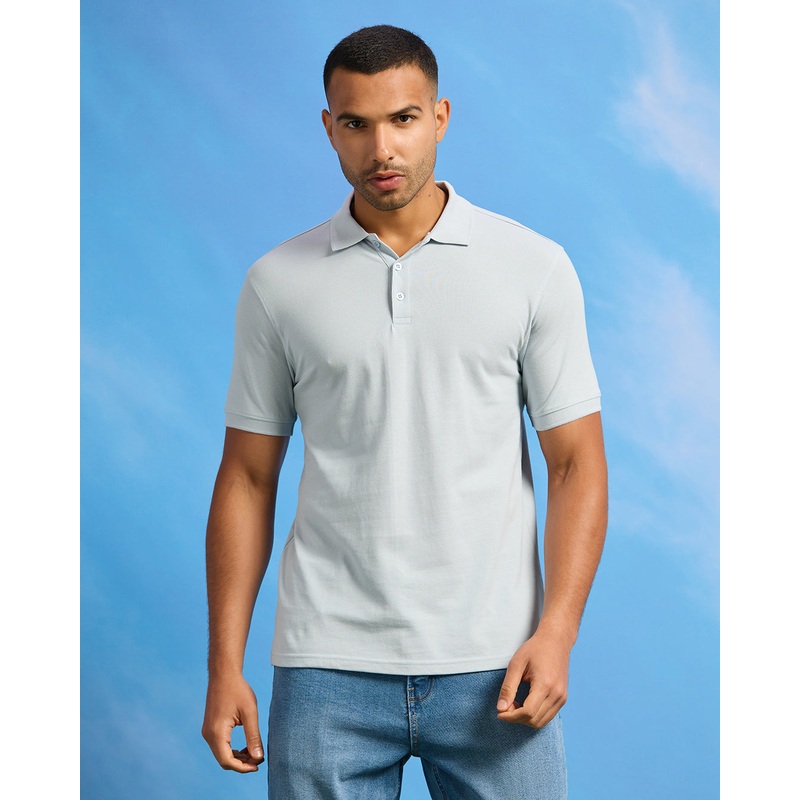 Men Blue Basic Polo Shirt|Small|Medium|Large|X-Large|XX-Large