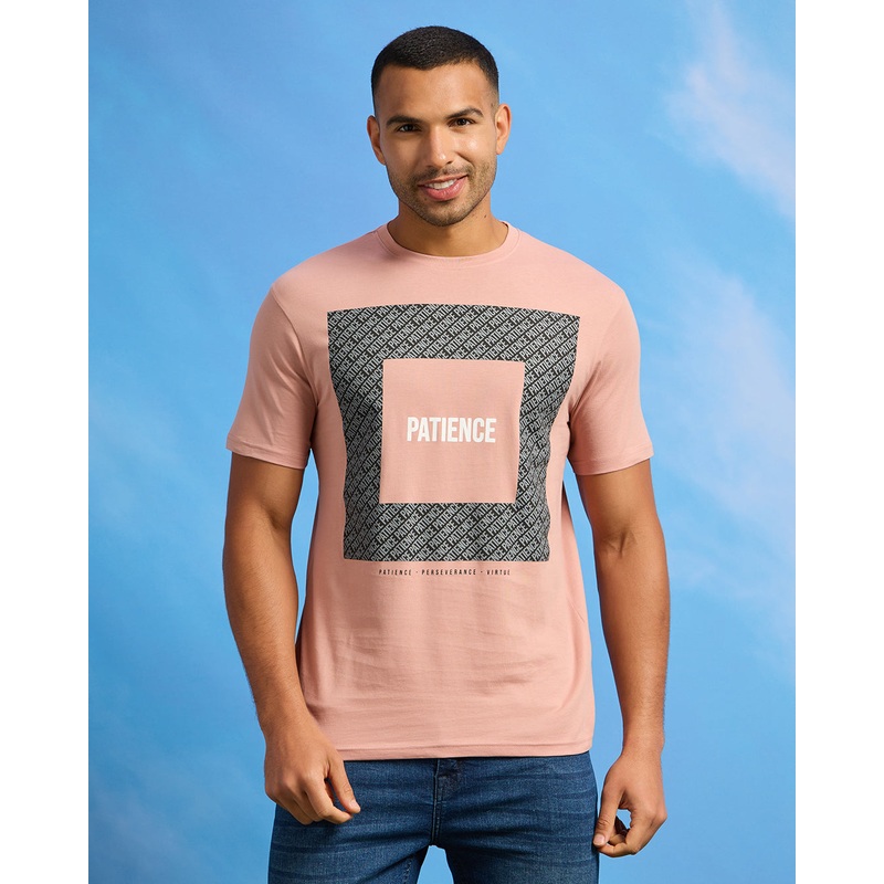 Men Pink Graphic T-Shirt|Small|Medium|Large|X-Large|XX-Large