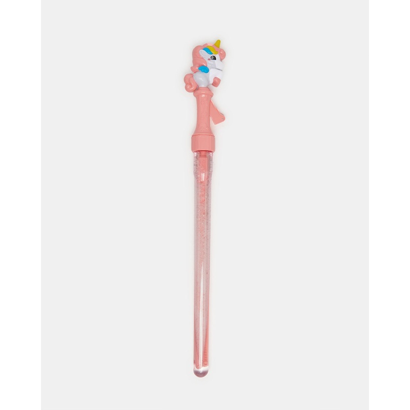 Pink Unicorn Bubble Wand