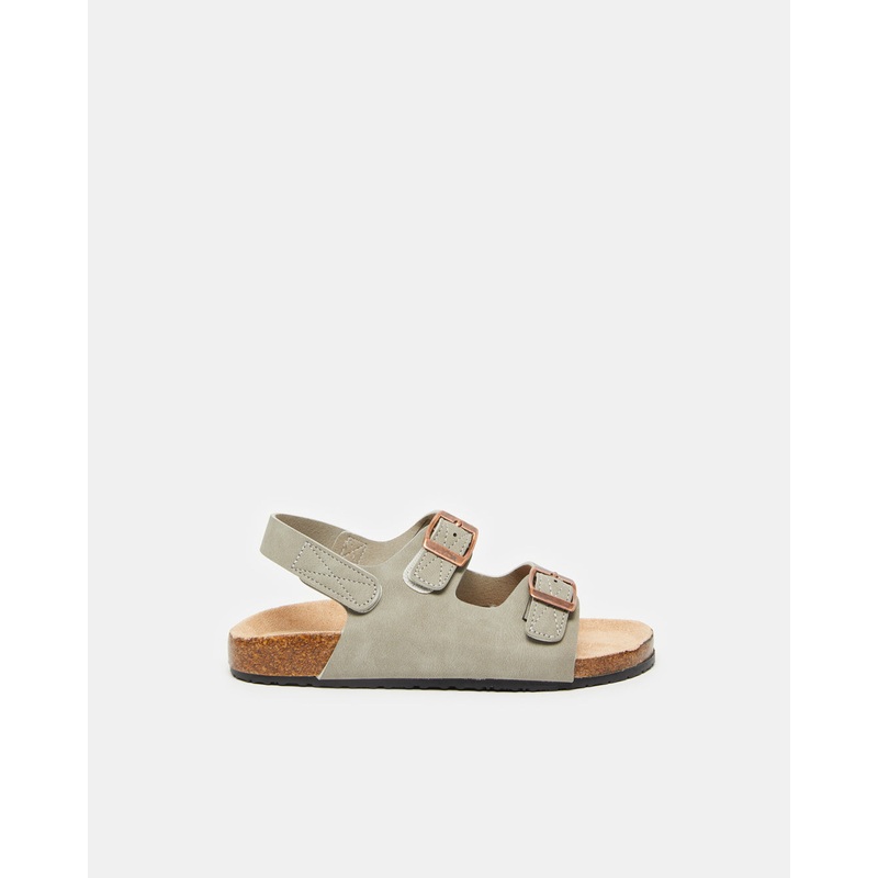 Senior Boys Grey Cork Sandals|EU30|EU31|EU32|EU33|EU34|EU35