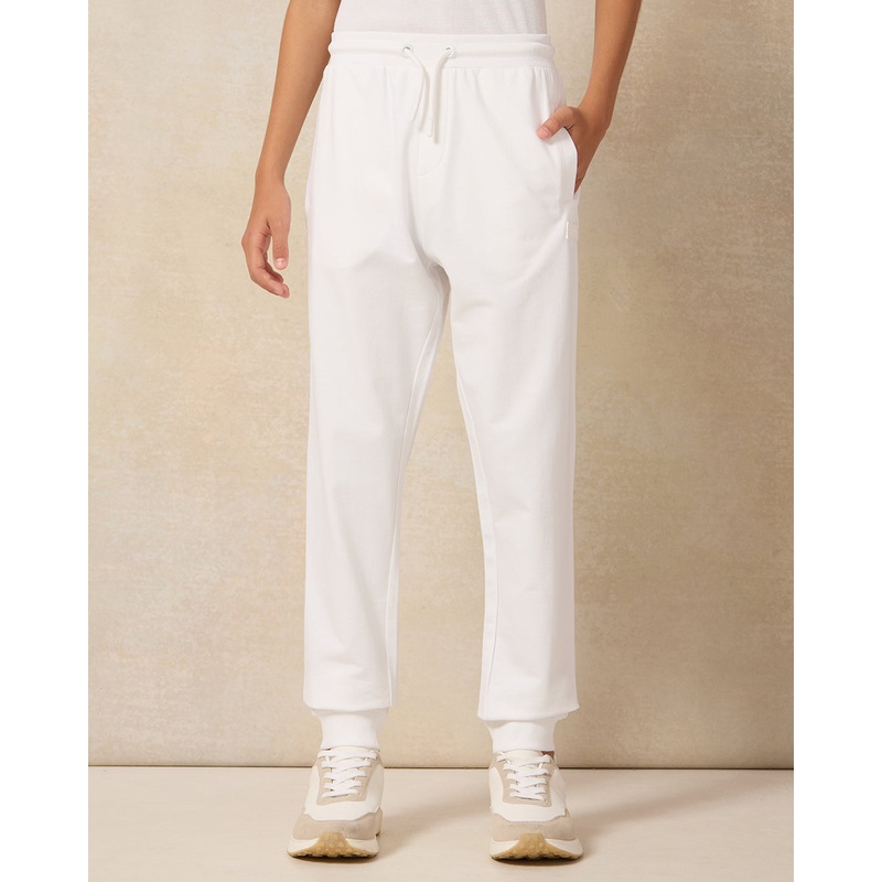 Senior Boys White Table Active Pants