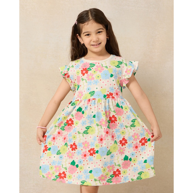 Girls Assorted Printed Floral Dress