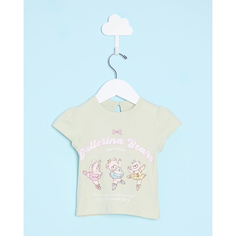 Infant Girls Green Fairy Print  T-Shirt