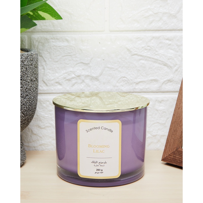 Lilac Blooming Lilac Candle With Lid