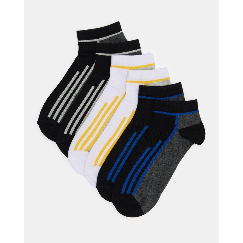 Men Assorted Ankle Length Socks (3 Pairs)